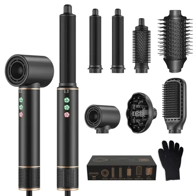 Immagine prodotto di Asciugacapelli styler 7 in 1 - Ionico - Spazzola styling - Nero