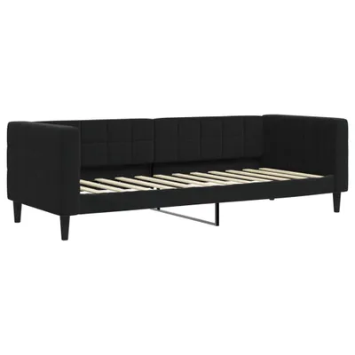 Image de vidaXL Lit de jour noir 80x200 cm velours