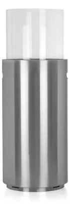 Image de Ethanol Cheminée Stand Ø34cm x 86,5cm acier inoxydable 1L éthanol feu de verre poêle