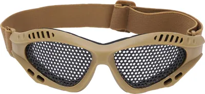 Produktbild von Mesh-Schutzbrille, schlagfest, hohe Zähigkeit, atmungsaktive Schutzbrille für Schießspiele, Reiten im Freien, Schlammfarbe