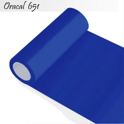 Produktbild von Oracal 651 - Orafol glänzend - glanz - für Küchenschränke und Dekoration Folie 5m (Laufmeter) - 63 cm Folienhöhe - 86-brillantblau + GRATIS ein Schmetterlingsset W400 von Indigos UG