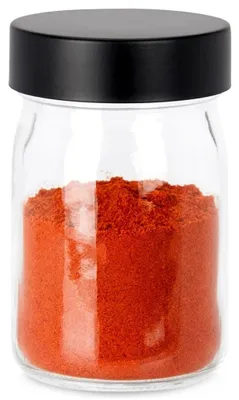Image de Bocal de conservation en verre avec couvercle noir, 250 ml