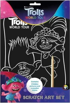 Produktbild von Trolls - Kratzpapier SG32526 (Einheitsgröße) (Schwarz/Weiß)