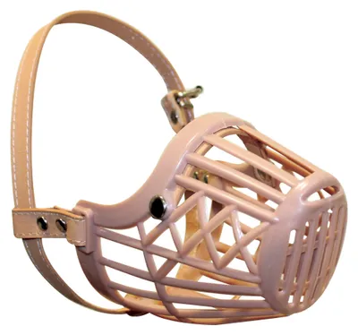 Imagen del producto de Cesta para mascotas Maulkorb Nayeco, color beige, talla M (10 x 6 x 6 cm)
