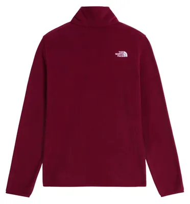 Produktbild von The North Face Glacier Fleece 1/4 Zip Damen Midlayer Zipoberteil rot XXL