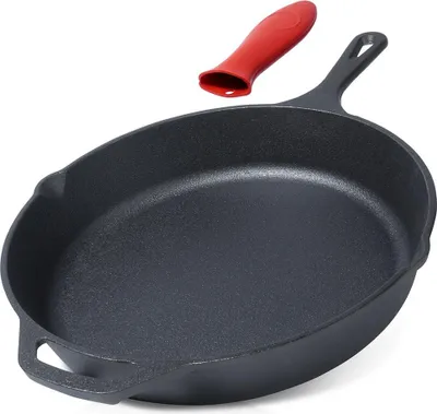 Produktbild von Gusseisenpfanne für Gas, Induktion, Grill, Kamin, für Backofen, Platte 30 cm
