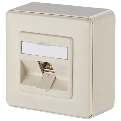 Produktbild von METZ CONNECT E-DAT modul 1 Port AP Cat.6A, reinweiß