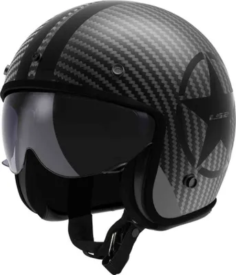 Produktbild von LS2 OF601 Bob II Carbon Star Jethelm, carbon matt, XS (53/54)