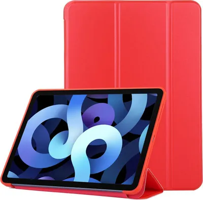 Produktbild von Mobigear Tri-Fold Gel iPad Air 5 (2022) Hülle TPU,Kunstleder Klapphülle - Rot