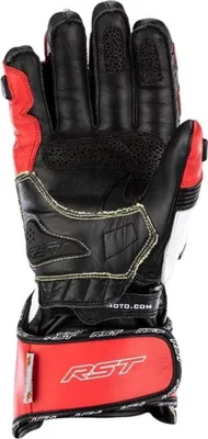 A single motorcycle glove shown against a white background.