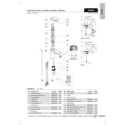 Immagine prodotto di Ideal Standard IS Griffhebel STRADA, kpl., Multiport, Chrom