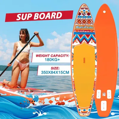 Zdjęcie produktu dla Pływająca deska SUP, nośność 180 kg, kompletny zestaw akcesoriów, wymiary 335 x 83 x 15 cm