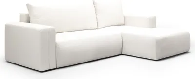 Produktbild von KEF  Ecksofa Lessi – L-Form – 268x72x163 cm – Möbel für Wohnzimmer – Liegefläche 130x212 cm – Mit Schlaffunktion – Polstermöbel – Rechtsseitig Aragon 1