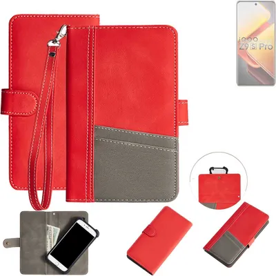 Produktbild von K-S-Trade Handy Schutzhülle für Vivo iQOO Z9s Pro Hülle Portemonnee Brieftasche Klapphülle Kartenfächer Flip Wallet Case Etui