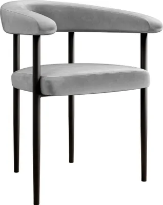 Produktbild von MIRJAN24 Stuhl Aria, Esszimmerstuhl, Wohnzimmer, Beine aus Metall, Modern Kollektion (Farbe: Magic Velvet 2240)