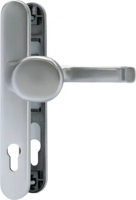 Produktbild von ABUS Schmalrahmenbeschlag SRG92N (Ausführung: Klinke-Knauf, Oberfläche: F1 Aluminium Natur) Ausführung: Klinke-Knauf Oberfläche: F1 Aluminium Natur
