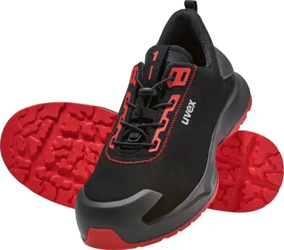 Immagine prodotto di uvex 1 x-craft scarpa di sicurezza bassa S3L, nero/rosso nero/rosso 41