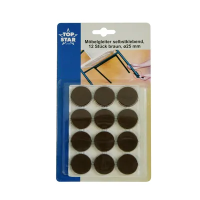 Produktbild von Schaumgleiter 25 mm braun rund 12 Stück