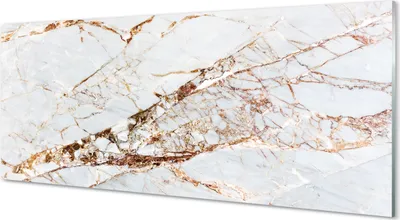 Produktbild von Glasbilder 125x50 Wandkunst Marmorsteinmauer