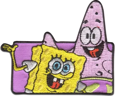 Obrázek produktu pro Comercial Mercera SpongeBob SquarePants © and Patrick embroidered - patch, nažehlovačka, nažehlovací obrázek, nášivka, záplaty, k nažehlení, velikost: 7 x 6,1 cm