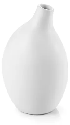 Zuckerdose aus Keramik, weiß, 230 ml, rund, mit Ausgießtülle