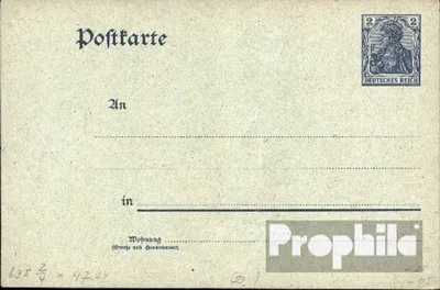 Produktbild von Belege Ganzsachen Deutsches Reich 1902 P63X Amtliche Postkarte  Germania