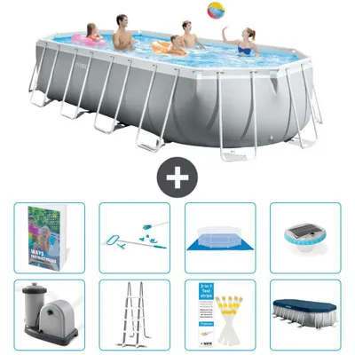 Immagine prodotto di Piscina ovale Prism Frame - 610x305x122 cm - 9 pezzi S595
