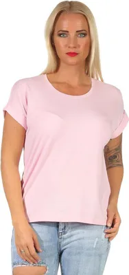 Produktbild von Damen T-Shirt Shirts Kurzarm Sommer,  Rosa XL