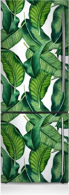 Produktbild von Dekoration Kühlschrank Aufkleber Magnete Küche Kühlschrankmagnete 60x190 cm - Botanische Blätter.