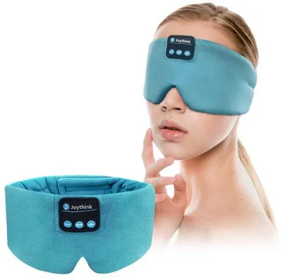 Produktbild von Seidenschlafmaske mit Bluetooth-Kopfhörer für optimalen Komfort