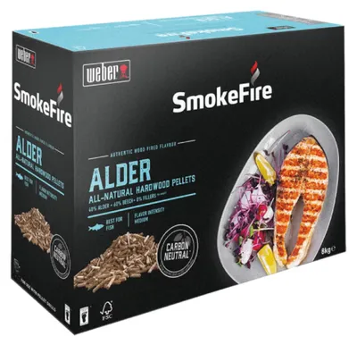 Produktbild von Weber 3401052, Pellets, Schwarz, Blau, Grill, Holz, Erle, Jede Marke