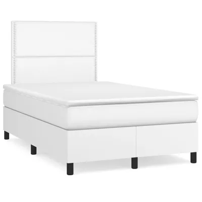 Immagine prodotto di Giroletto a Molle con Materasso Bianco 120x200 cm in Pelle finta