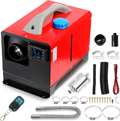 Immagine prodotto di Jopassy 8KW riscaldatore di parcheggio diesel 12V riscaldatore d'aria diesel auto riscaldatore diesel con display LCD per auto barche camion camper bus, rosso