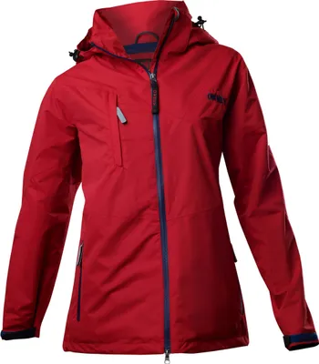 Produktbild von Owney Nova Damen Jacke Rot 3XL wetterfest Hundehalter Outdoorjacke wasserdicht atmugsaktiv Wanderjacke mit Taschen und Reflektor