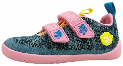 Productafbeelding van Affenzahn Happy Chamäleon Kinderschuhe Mädchen Halbschuhe Klett Barfußschuhe Grün Freizeit