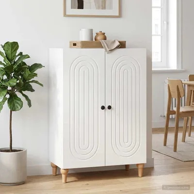 Obrázok produktu pre Maison Exclusive – Komoda, lesklá biela, 66 x 34,5 x 90 cm, drevotrieska