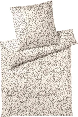 Immagine prodotto di elegante Mako-Satin Bettwäsche Leolook savana 155x220 cm + 80x80 cm