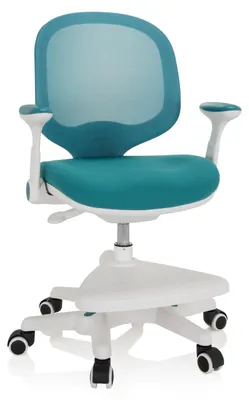 Produktbild von Kinderstuhl Kinderschreibtischstuhl Bürostuhl - Ergonomisch - Verstellbare Sitztiefe - Blau - Mit Rollen