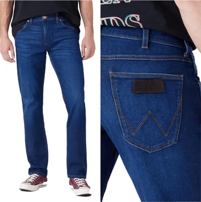 Produktbild von WRANGLER, Herren Jeanshosen, Straight fit, GREENSBORO, W31 L32, Blau, Jeans, baggyjeans, buggy