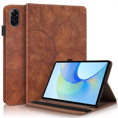 Immagine prodotto di Per Honor Pad X9 / X8 Pro Modello di albero Custodia in Pelle finta Custodia Marrone