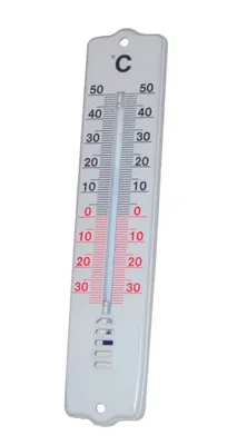 A thermometer is shown against a white background.