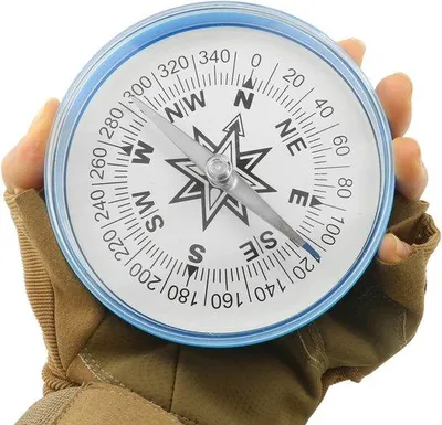 Obrázek produktu pro Kompas, malý, kulatý, přenosný, pro výuku v přírodě, kempování, navigaci.