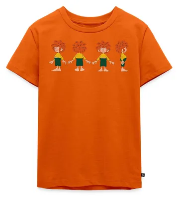 Produktbild von Spreadshirt Pumuckl Aus Verschiedenen Blickwinkeln Kinder Premium T-Shirt, 98/104 (2 Jahre), Orange