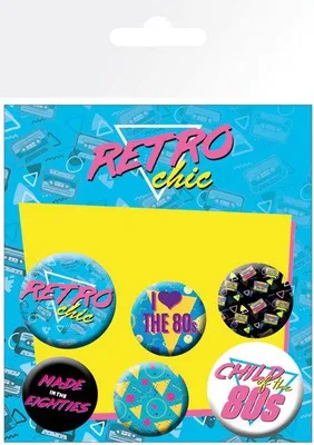 Produktbild von GB Eye - Child of the 80's Assorted - Ansteckbutton-Set, 6 -teilig