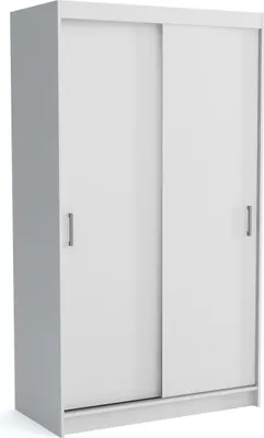 Produktbild von Masseno Schiebetürenschrank NICOLA 120/215/60 cm 2-türig Schlafzimmer Schrank Kleiderschrank mit Spiegel Weiß