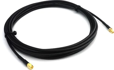 Zdjęcie produktu dla 3-metrowy kabel koncentryczny RP-SMA męski na RP-SMA żeński RG58 - 3-metrowy niskostratny kabel antenowy 50 Ohm - do anteny routera WiFi Bezprzewodowy modem radiowy RF WLAN