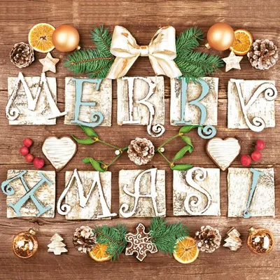 Obrázok produktu pre Ubrousky 33 x 33 cm – Veselé Vianoce!
