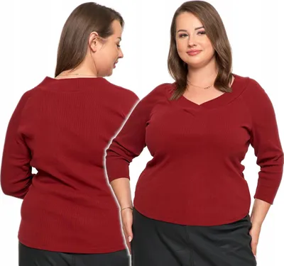 Produktbild von Moraj - Damenmode Größe S - Damenpullover Rot - Langarmshirt fur Damen - Shirt Damen V-Ausschnitt
