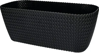 Produktbild von KOTARBAU® Blumenkasten 400 mm Anthrazit Oval für Balkon und Moderne Innenräume