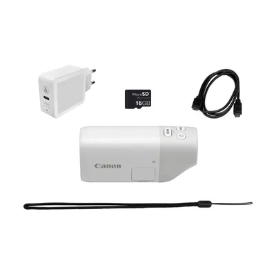 Produktbild von Canon PowerShot ZOOM Essential Kit weiss, Farbe:Weiß
